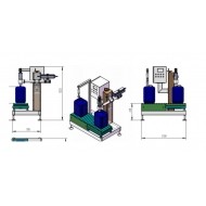 馬口偏口桶18L油漆4頭全自動(dòng)灌裝機(jī)自動(dòng)化液體灌裝設(shè)備